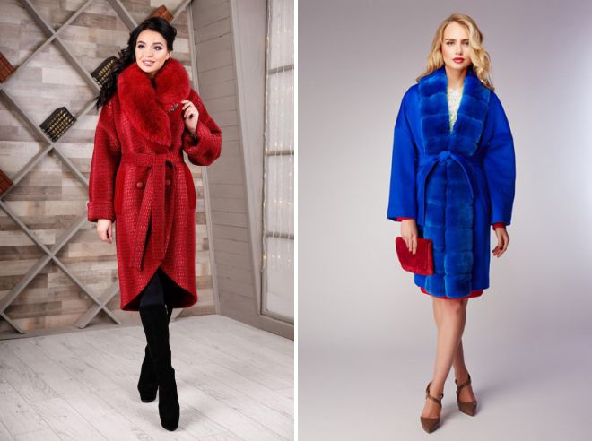 пальто кимоно с мехом пальто кимоно с мехом