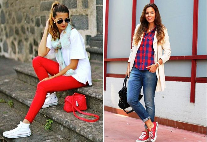 с чем носить женские кеды летом с чем носить женские кеды летом