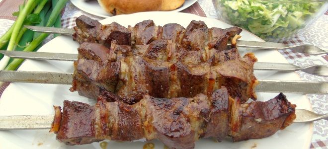 Шашлык из печени рецепт Шашлык из печени рецепт