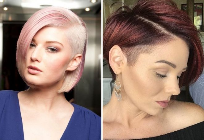 стрижка боб с выбритым виском стрижка боб с выбритым виском