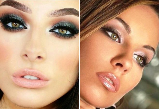 вечерний макияж для зеленых глаз вечерний макияж для зеленых глаз