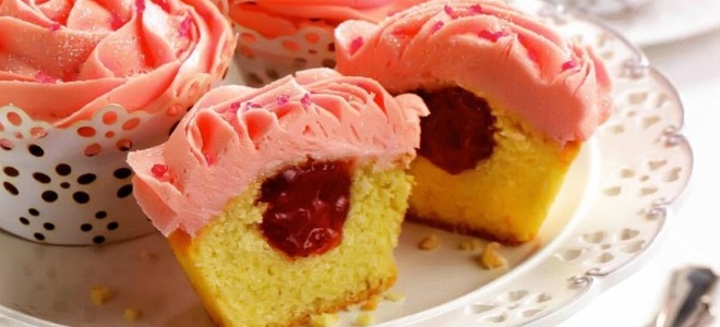 Капкейки с начинкой