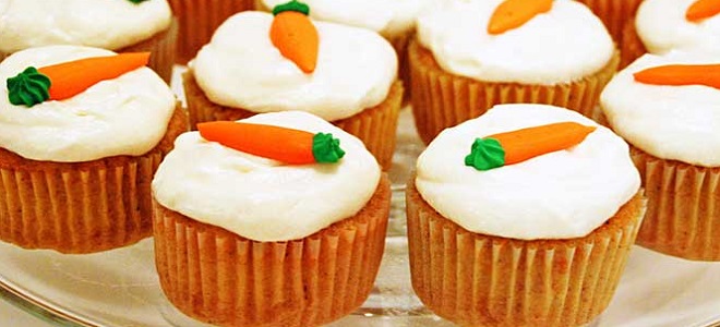 Морковные капкейки
