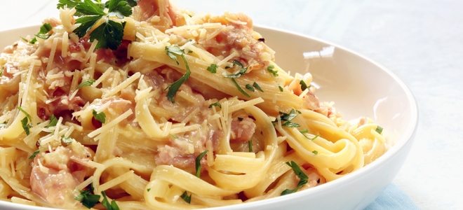 Паста карбонара в мультиварке