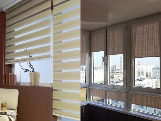 Рулонные жалюзи на балкон 10