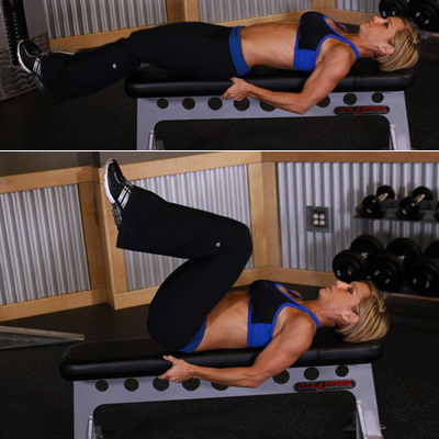 упражнения на скамье для пресса