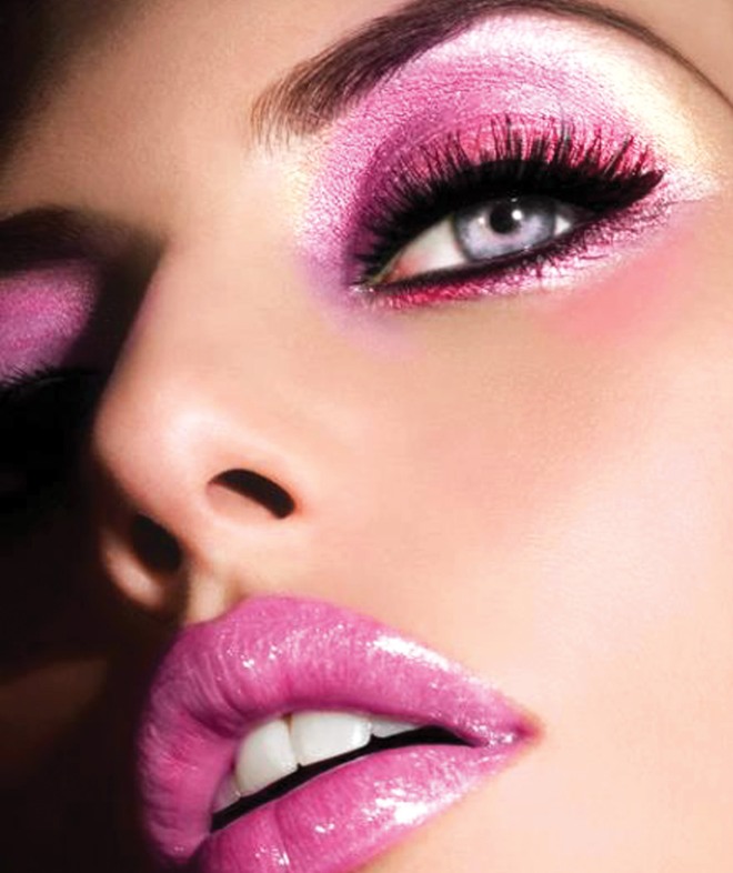 Вечерний макияж для голубых глаз 1