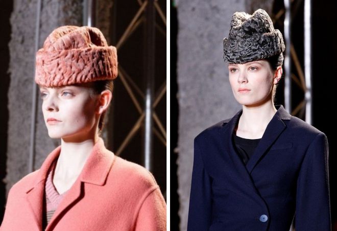 женские меховые шапки 14