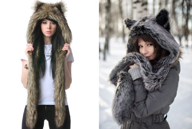женские меховые шапки 16