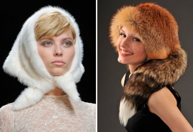 женские меховые шапки 3