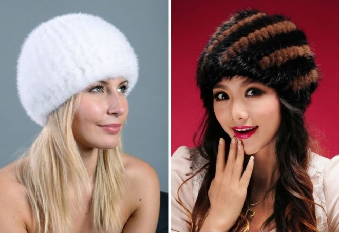 женские меховые шапки 9