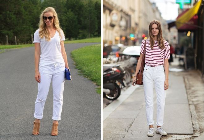 белые джинсы 12