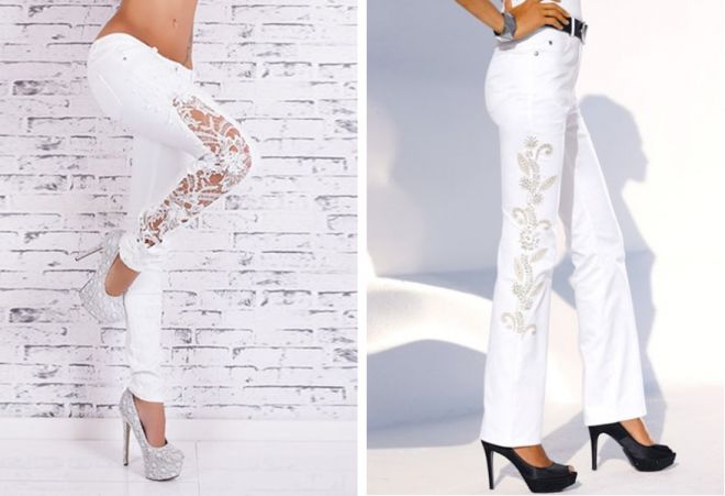 белые джинсы 3