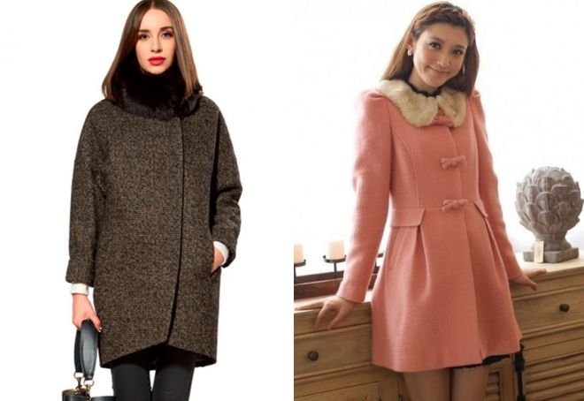 драповое пальто с меховым воротником драповое пальто с меховым воротником