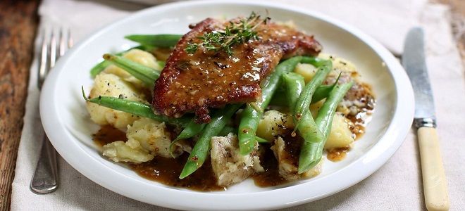 эскалоп из свинины на сковороде с луком эскалоп из свинины на сковороде с луком