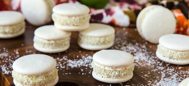 кокосовые макаруны кокосовые макаруны
