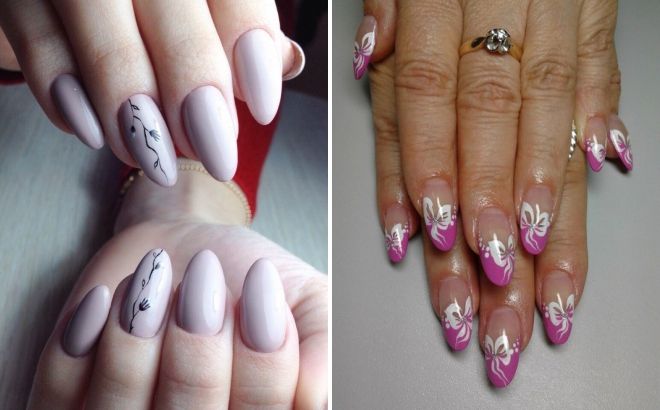 маникюр на круглых ногтях с рисунком маникюр на круглых ногтях с рисунком
