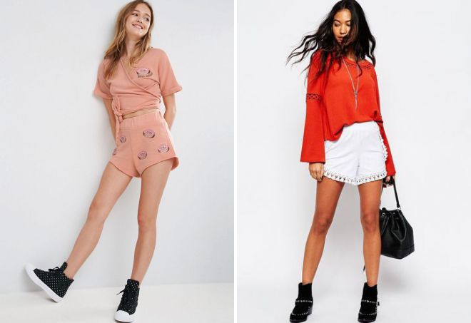 широкие трикотажные шорты широкие трикотажные шорты