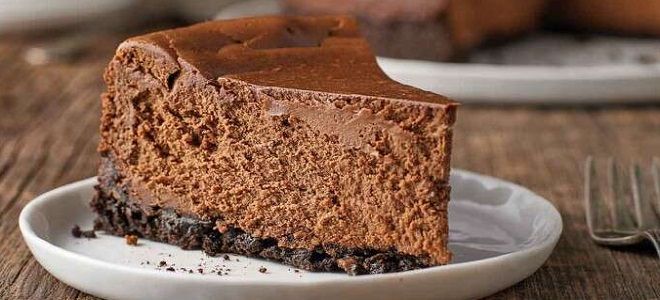 шоколадный чизкейк с творожным сыром шоколадный чизкейк с творожным сыром