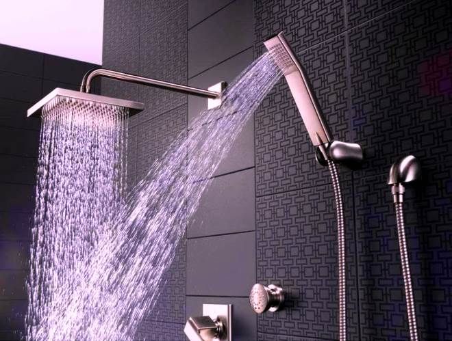 смеситель с тропическим душем смеситель с тропическим душем