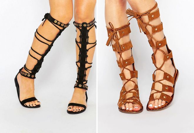 высокие замшевые босоножки высокие замшевые босоножки