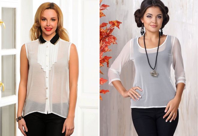 белая прозрачная блузка белая прозрачная блузка