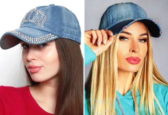 джинсовые женские кепки джинсовые женские кепки