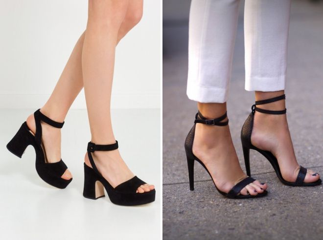 модные черные босоножки модные черные босоножки