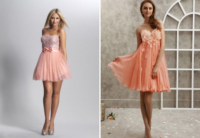 персиковое коктейльное платье персиковое коктейльное платье