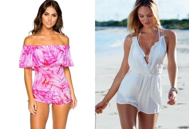 пляжный ромпер пляжный ромпер