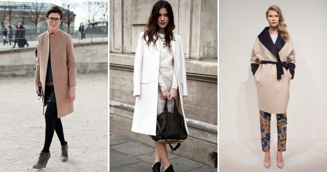 С чем носить светлое пальто до колена С чем носить светлое пальто до колена
