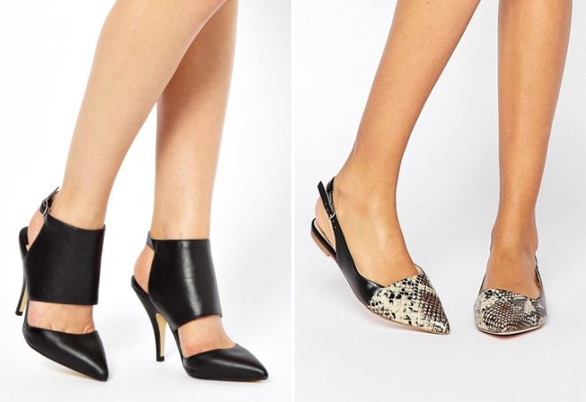 туфли с закрытым носом и открытой пяткой туфли с закрытым носом и открытой пяткой