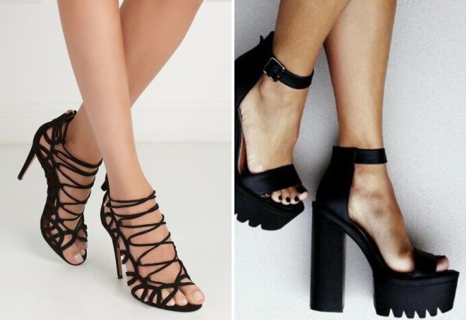 черные замшевые босоножки на толстом каблуке черные замшевые босоножки на толстом каблуке