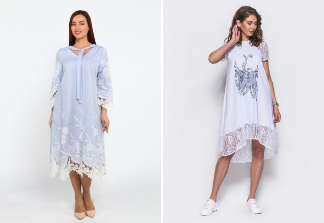 кружевное платье свободного кроя кружевное платье свободного кроя