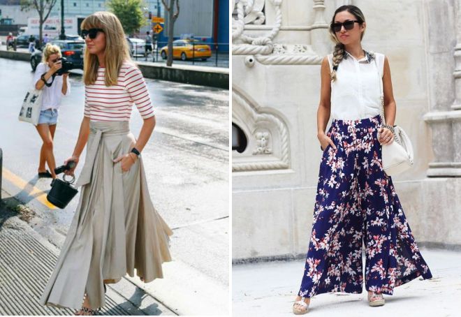 многослойная юбка палаццо многослойная юбка палаццо