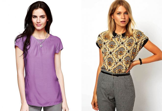 модные блузки с коротким рукавом модные блузки с коротким рукавом