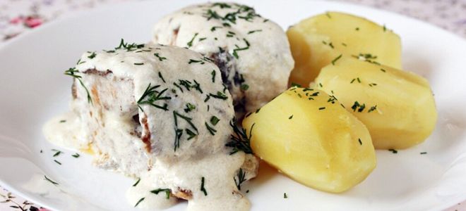 налим в сметане налим в сметане