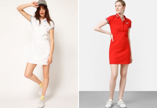 спортивное платье поло спортивное платье поло