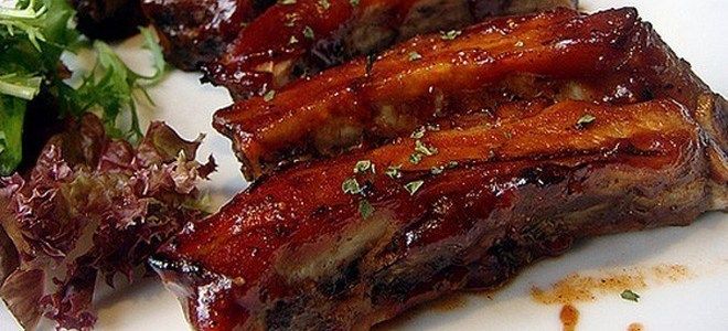 свиные ребра в духовке по канадски свиные ребра в духовке по канадски