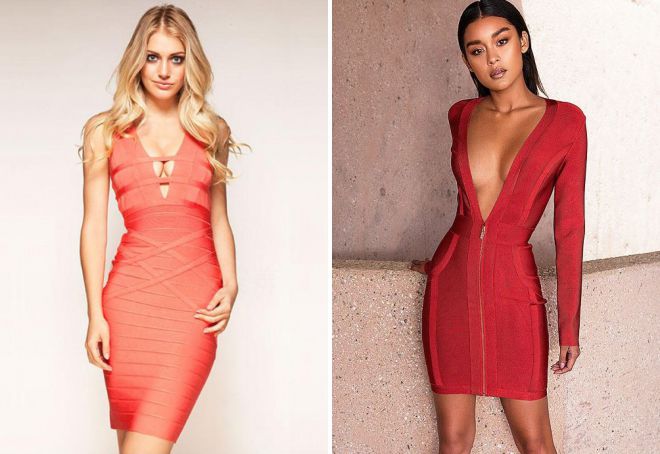бандажное платье с вырезом бандажное платье с вырезом