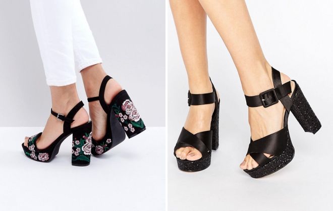 черные босоножки на платформе черные босоножки на платформе