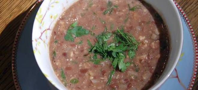 грузинский постный суп с фасолью грузинский постный суп с фасолью