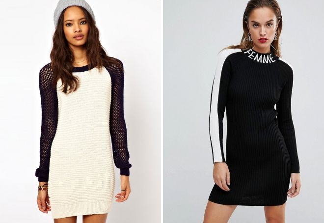 спортивные вязаные платья спортивные вязаные платья