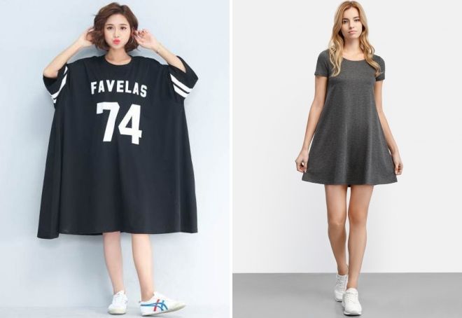 свободное спортивное платье свободное спортивное платье