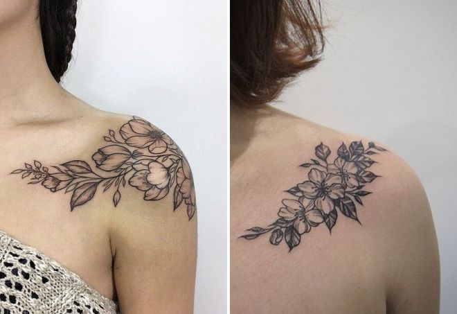 красивые тату на плече красивые тату на плече