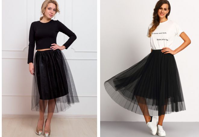 многослойная юбка из сетки многослойная юбка из сетки