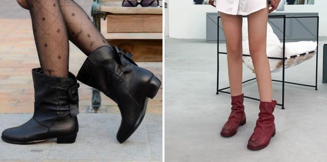 женские осенние сапоги короткие без каблука женские осенние сапоги короткие без каблука