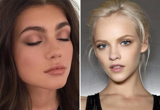 Нежный нюдовый макияж Нежный нюдовый макияж