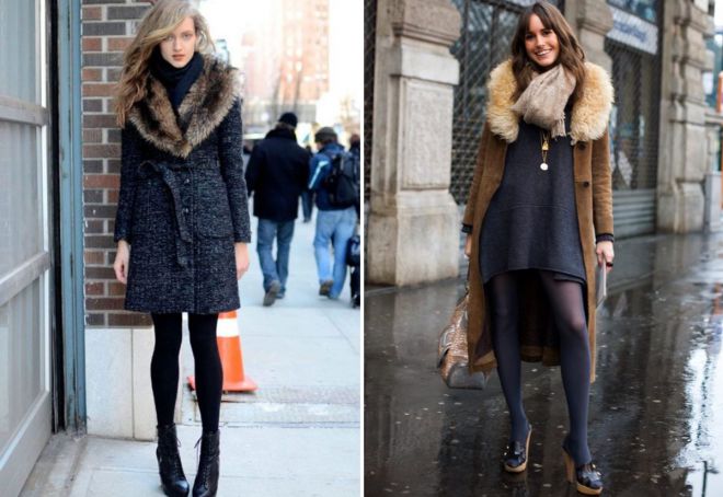 шарф под пальто с меховым воротником шарф под пальто с меховым воротником