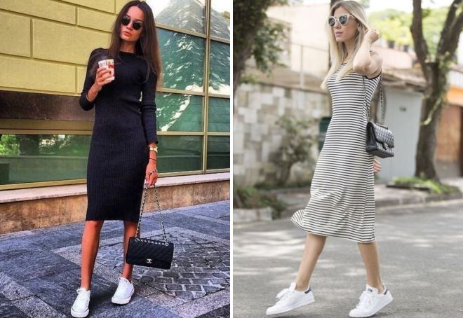 спортивное платье с кроссовками спортивное платье с кроссовками